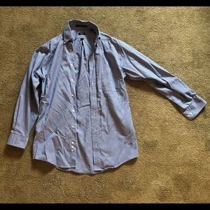 Gingham men’s business shirt